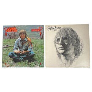 2 John Denver Vinyl LPs ‎Spirit & I Want To Live Record Album APL1-1694 AFL-2521